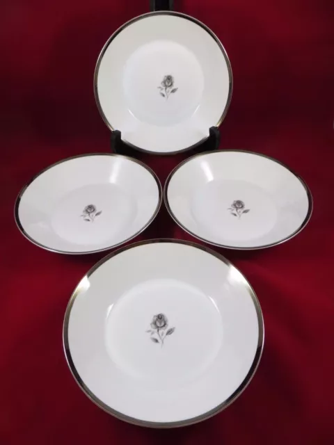 EMPRESS  "Rosemont"  China   Fine SET OF 4 SOUP/SALAD BOWLS 7 3/4" EC