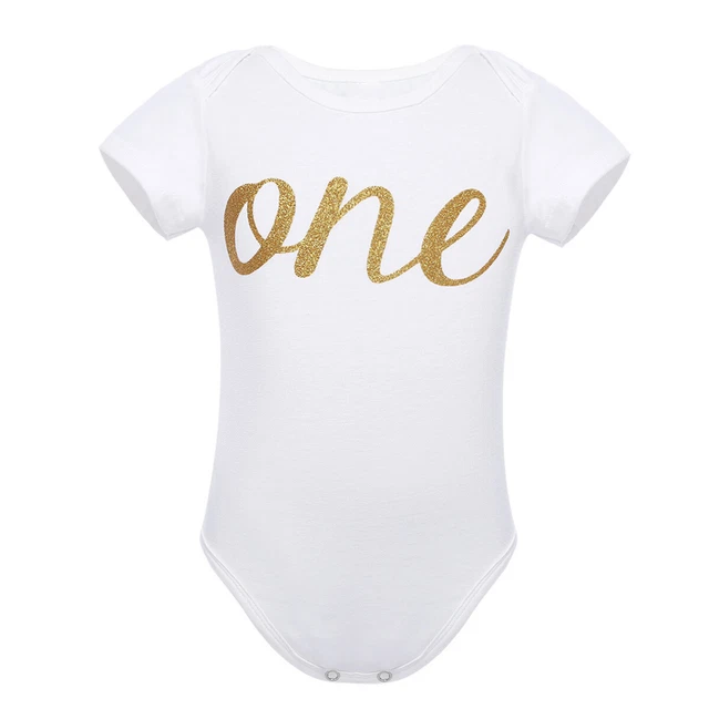 Boys Girls Romper Newborn Kids First Birthday Jumpsuit Infant Summer Bodysuits