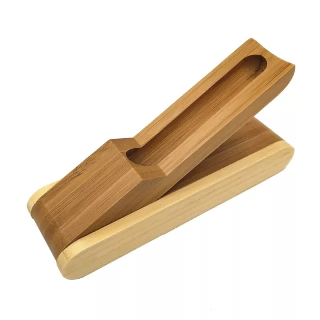 Bamboo Pen Holder Modern Pencil Bag Cover for Keeping Single Steel Pens Safe