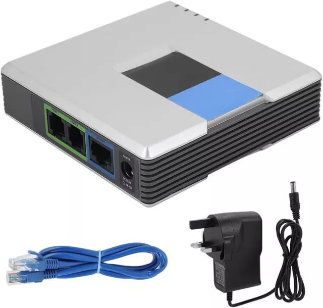 VOIP Gateway 2 Ports SIP Protocol Internet Phone Voice Adapter for Linksys PAP2T