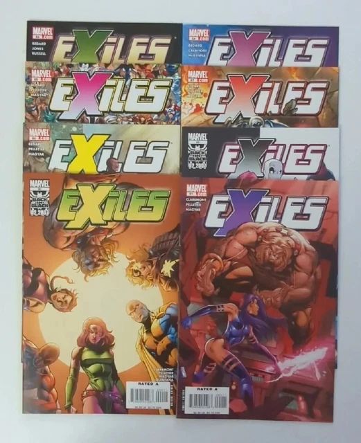 Lot Of 8 2006-07 Marvel Exiles Comics #83 84 & 86-91 VF/NM