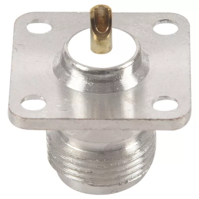 N type female jack  coax connector 4-hole panel mount with solder cup4230