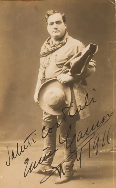 ENRICO CARUSO Signed Photograph - Singer - Italian Tenor - Preprint