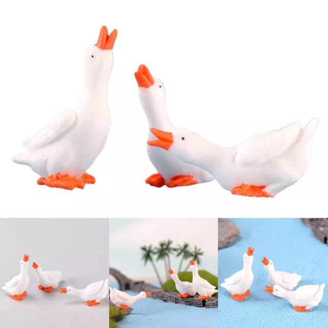 Miniature Geese Decoration Perfect for Your Fairy Garden or Floral Arrangements