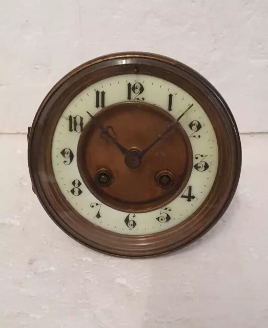 Antique Japy Freres wall  Clock Movement ** FOR PARTS or repair ***