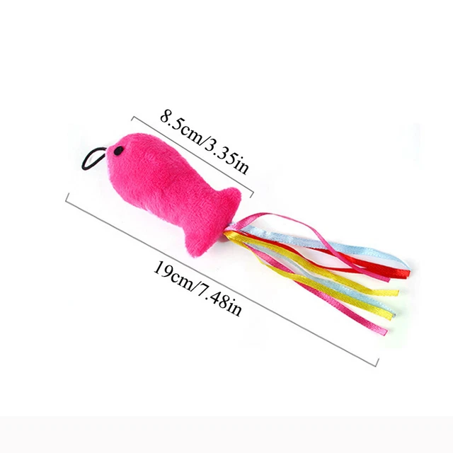 Chat Baguette Tête Pièce de Rechange Plume Teaer Baguette Jouet Chat Drôle Au , 2