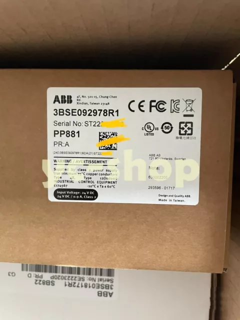 1PC ABB PP881 3BSE092978R1 Brand new Touch Screen, Operator Panel Fast delivery