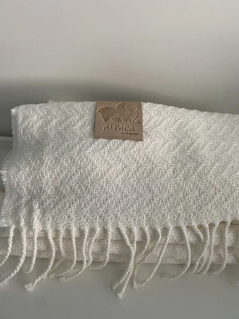 Lujo marfil BNIP 100% Alpaca Tirar de precio de venta sugerido por el fabricante £140 ""Gran Regalo"" Estilo 2