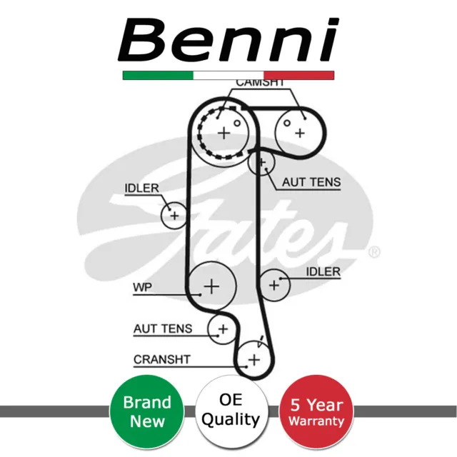 Timing Cam Belt Benni Fits Seat Ibiza Skoda Fabia VW Polo Golf 1.0 1.4 1.6 #2