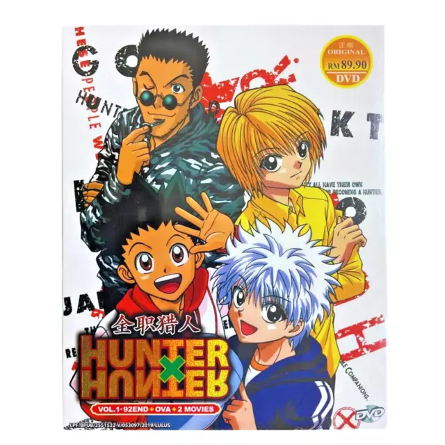 ANIME DVD HUNTER X HUNTER (1999) SEASON 1 VOL.1-92 END + 2 OVA +