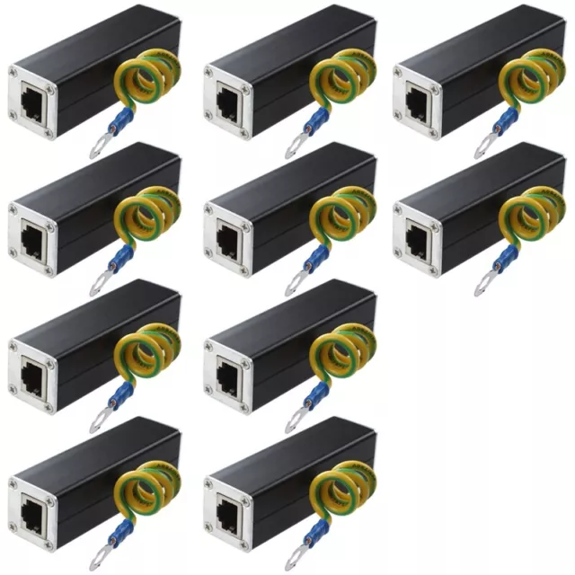 4X RJ45 Plug Ethernet  Dispositif de  Contre Les Surtensions 100MHz J9Q55470