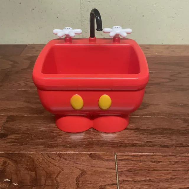 Disney Parks Mickey Mouse Pants Red Ice Cream Bowl Kitchen Sink Container