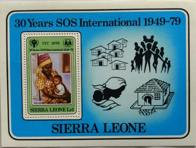 128.SIERRA Leone 1979 Briefmarke S/S 30 Jahre OS Sos International. MNH