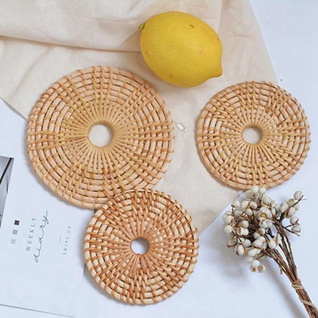 Table Mat Insulation Pad Padding Mat Rattan Bowl Pad Placemat Coasters Cup Mats