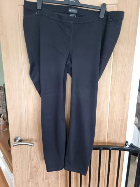 NEXT BLACK MATERNITY SKINNY JEANS SIZE 18 R Worn Once