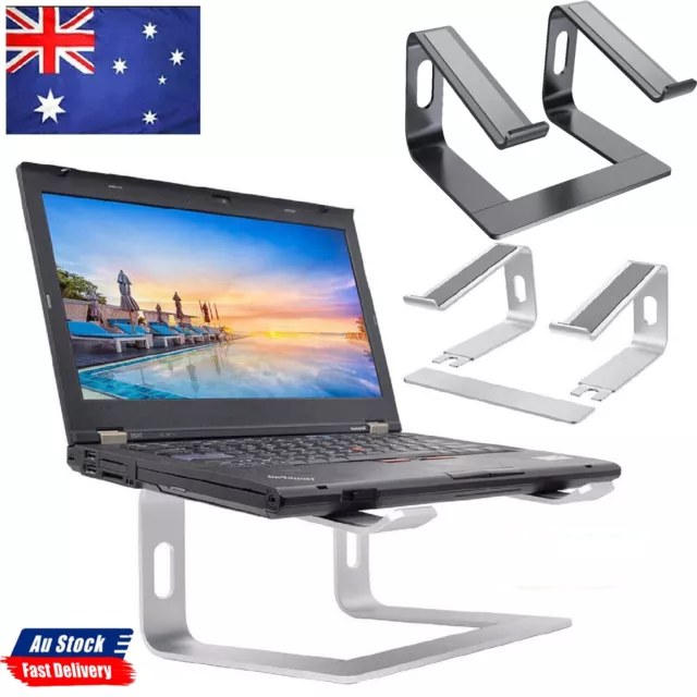 Ergonomic Portable Adjustable Alu Laptop Stand Desktop Tray Holder Cooling Riser