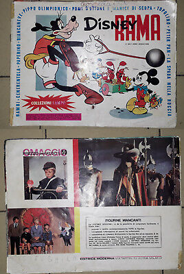 Disney Rama, album figurine collezioni Lampo, come Panini. Walt Disney. Topolino
