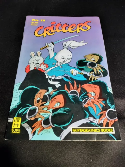 Critters #10 Early Usagio Yojimbo Fantagraphics comics