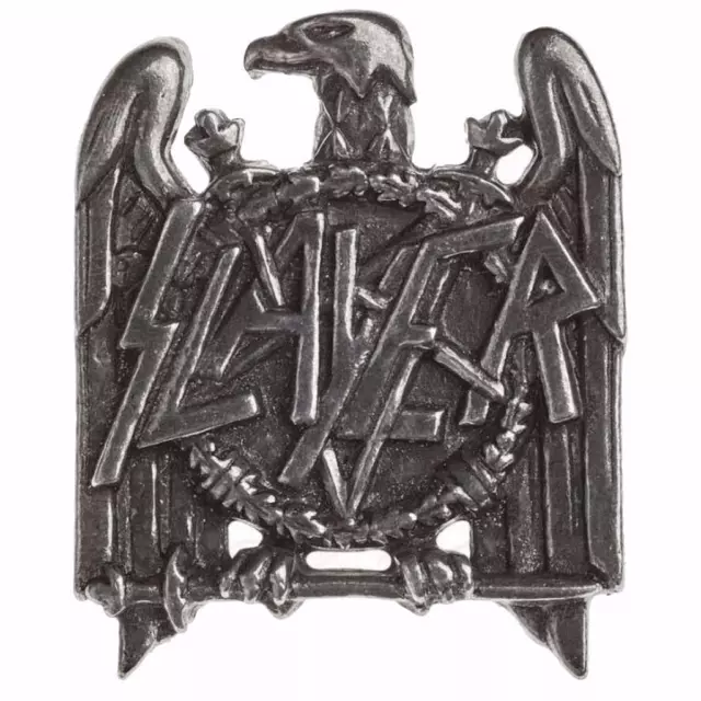 SLAYER EAGLE LOGO BADGE Metal Pin Brooch Pewter ALCHEMY ROCKS OFFICIAL MERCH