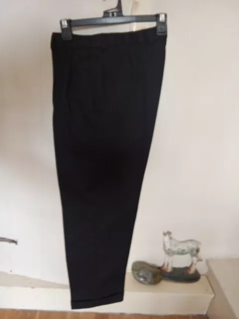 M&S Men's Black smart trousers. Waist 32"/ Leg 29". VGC.