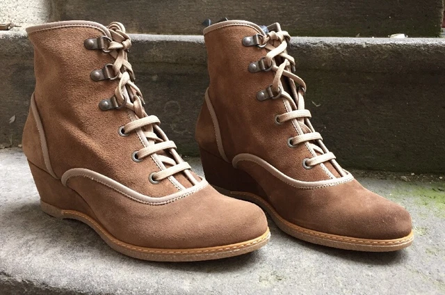Bottines Mam'Zelle En Cuir Nubuck Marron, Taille 39, Hauteur Talon 2-7 Cm - Neuf Avec Emballage (destockage)