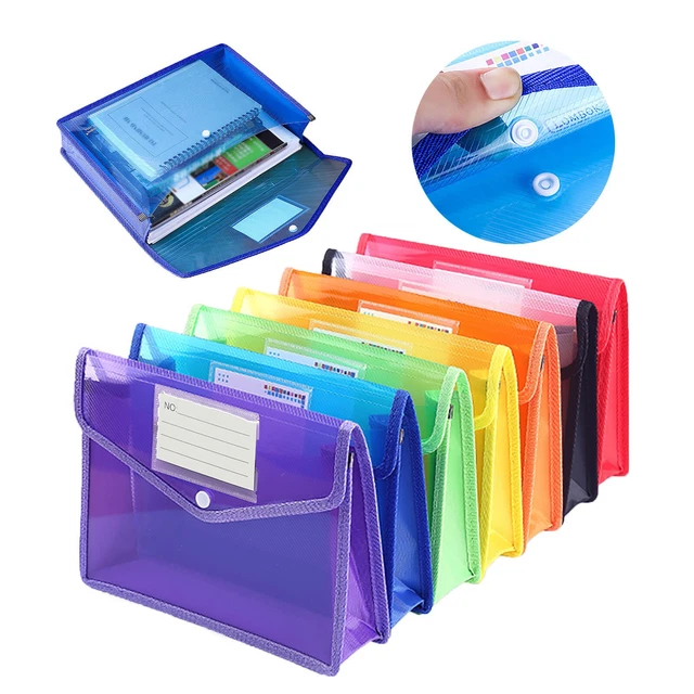 FILE FOLDERS,PLASTIC ENVELOPE Folder with Snap Closure, A4 Document