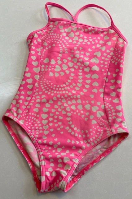 Costume da bagno rosa George ragazze 1 pezzo età 5-6 anni