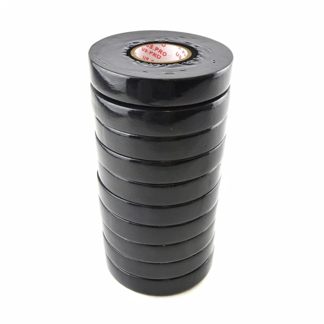 10 rollos 19 mm x 15 m arnés de cableado telar cinta adhesiva tela