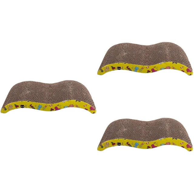 Set 3 Wellpapier Kätzchen Kratzbrett Kratzunterlage Für Katzen