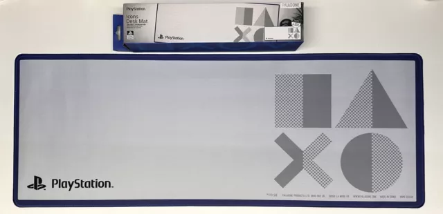 Alfombra antideslizante de escritorio antideslizante Playstation Icons Paladone 31,5"" X 11,75"" totalmente nueva en caja
