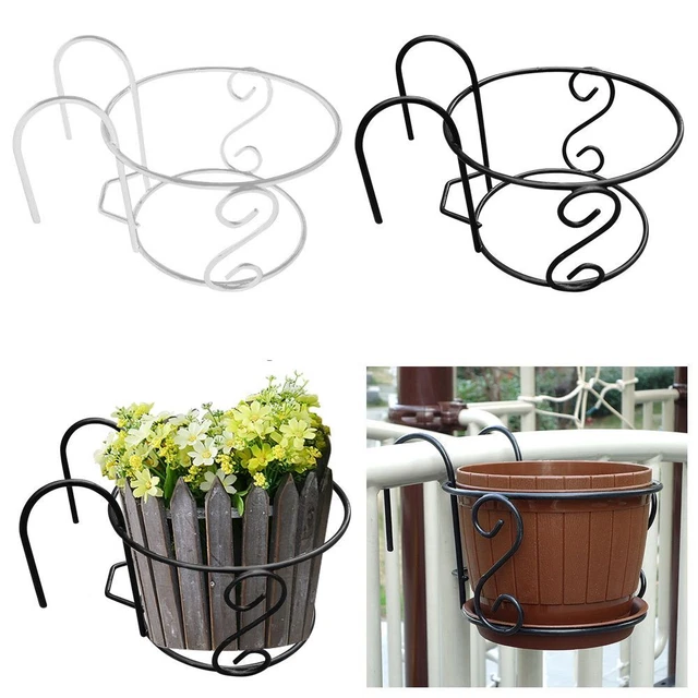 Décor à la maison Garde-corps Pot à fleurs suspendu, Balcon Pot de planteur,