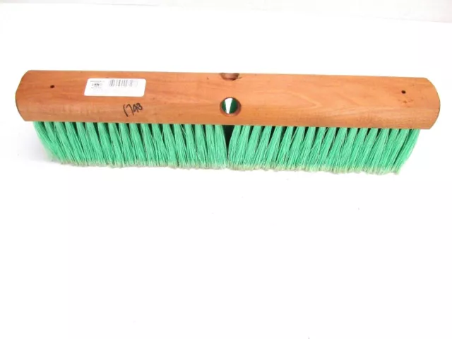 Nos! Magnolia 18" Floor Brush Green Flag Plastic 4" Bristles #618