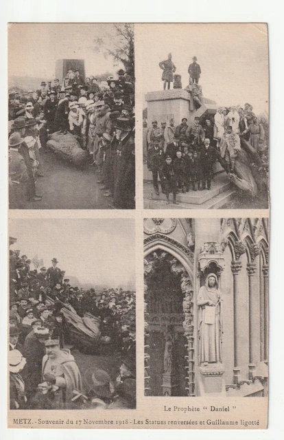 METZ - Moselle - CPA 57 - Military - Metz delivered Guillaume inverted statue
