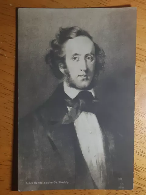 Vintage postcard Felix Mendelssohn Bartholdy Composer Vintage Postcard Music