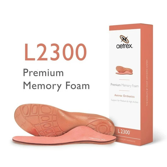 Plantilla ortopédica de espuma viscoelástica premium para mujer talla EE. UU. 9 EU 39.5 UK 7