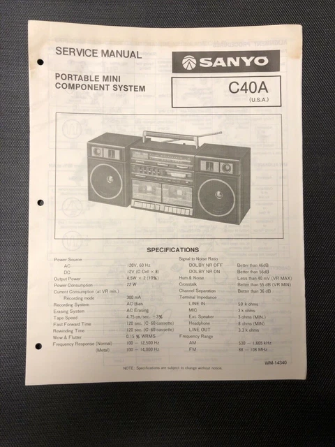 Manuals, Vintage Parts & Accessories, Vintage Sound & Vision