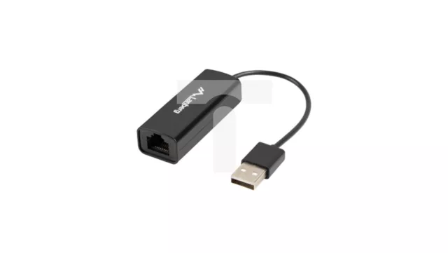 LANBERG USB 2.0 1xRJ45 100MB network card / cable / NC-0100-01 /T2UK