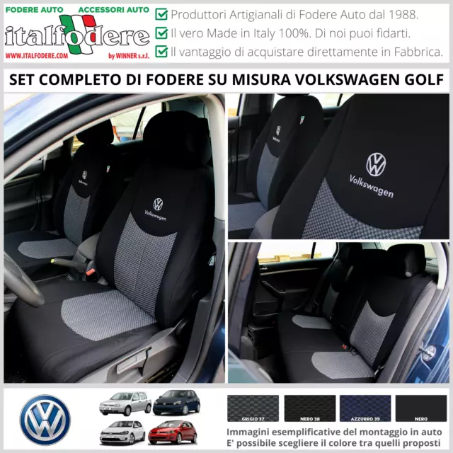 FODERE COPRISEDILI Volkswagen Golf VI 2008>2013 SU MISURA! Foderine Complete