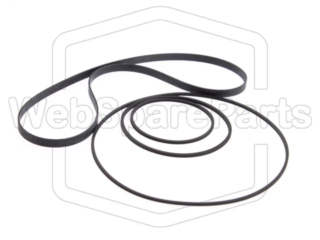 Lot De 2 Courroies Pour Platine Cassette Technics RS-M18 / Panasonic - Qualité Supérieure