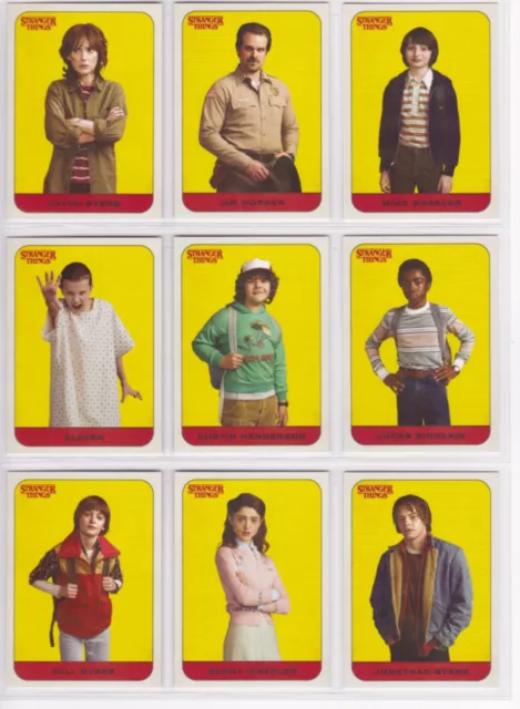 Stranger Things Season 1, Complete Character Sticker 20 Card Chase Set