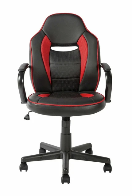 Argos home orion faux sales leather ergonomic office chair