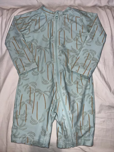 Baby Toddler Swimmers. Sz 1. One Piece Long Sleeve  As New