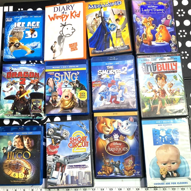 Dvd feature films for families lot of 12 variety kids family night