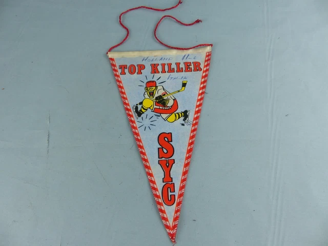 Fanion Pennant Ice Hockey Glace 1983 Cccp Urss Russie Wimpel Banderin