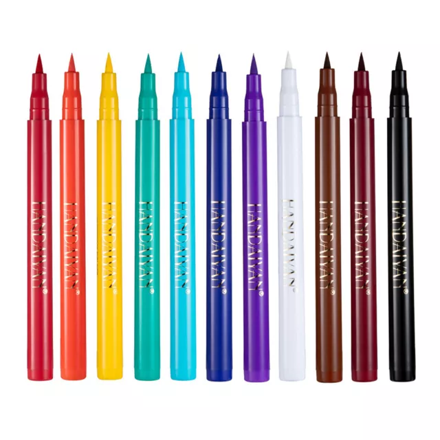 Penna neon liquida eye liner colorata donna impermeabile trucco occhi strumento cosmetico