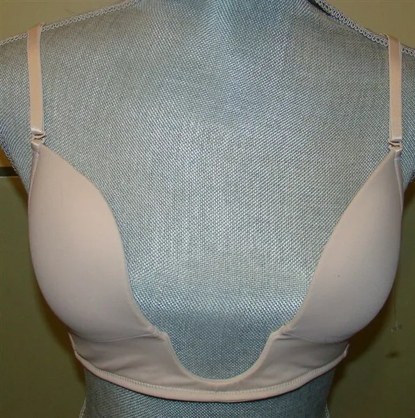 NEW Fashion Forms: Seamless U-Plunge Wire-Free Bra sz 5 Beige #47755