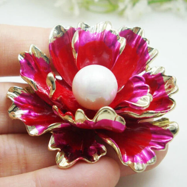 Broche Pendentif Libellule Femme 7cm Zircons Multicolore - Métal Alliage