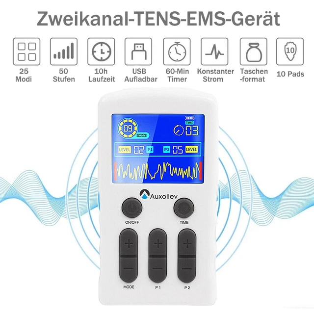 Profi TENS Reizstromgerät EMS-Puls-Massagegerät