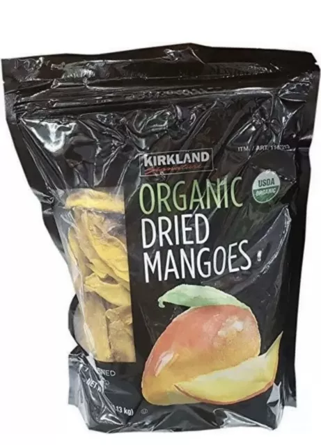 2 X Kirkland Signature Organic Dried Mangoes 1.13KG Mango