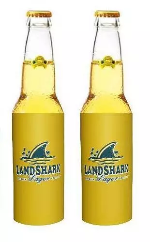 Landshark Lager 2 Beer Bottle Huggie Koozie Coolie Coozie Coolers New